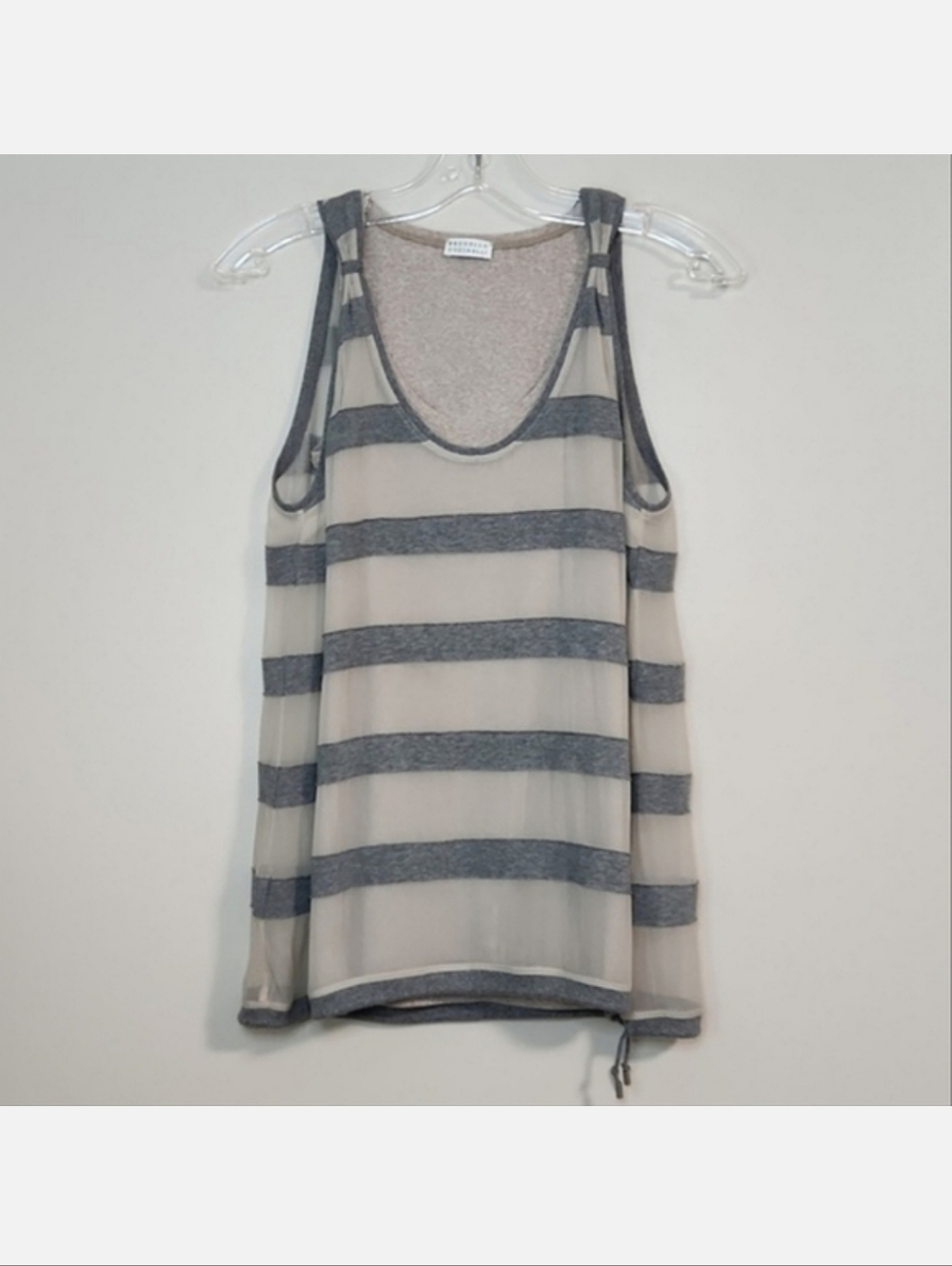 Brunello Cucinelli Cotton/Silk Blend Tank, Size M ~ EUC